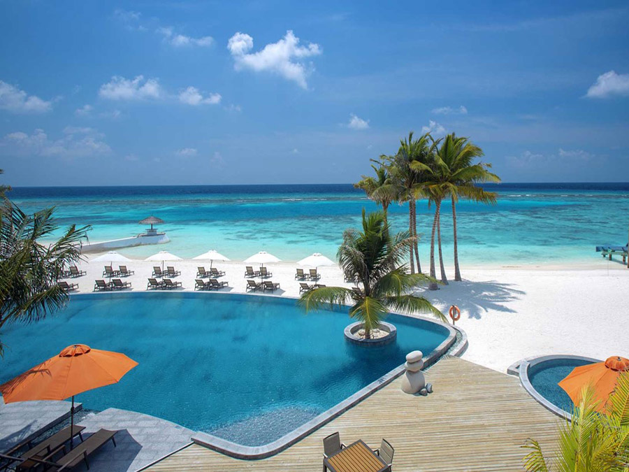 Piscina principal, OBLU Select at Sangeli - Maldivas