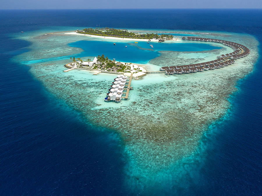 Vista Aérea de OBLU Select at Sangeli - Maldivas