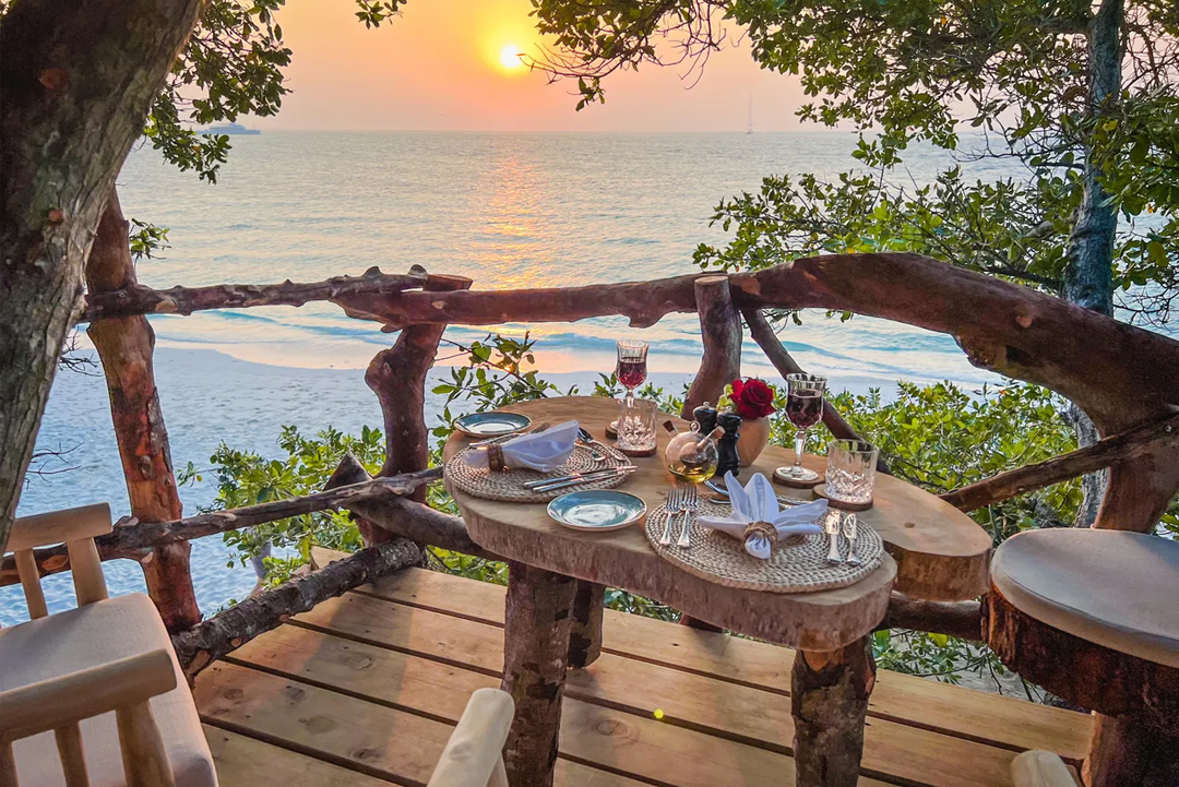 Restaurante Thari Tree Top en Malahini Kuda Bandos