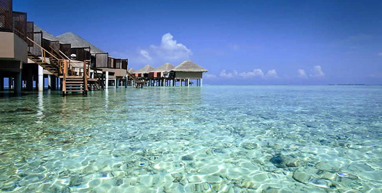 Villas sobre el agua del Adaaran Prestige Vadoo