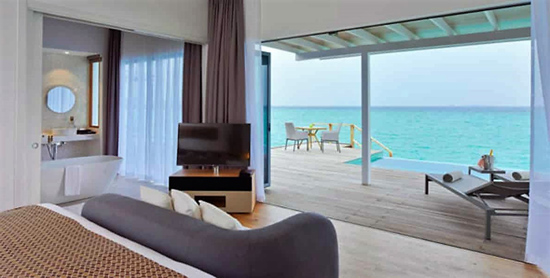 Interior de la Water Villa Pool