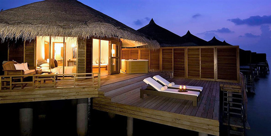 Terrazas de la Water Villa con Jacuzzi