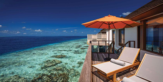 Solarium de la Water Villa