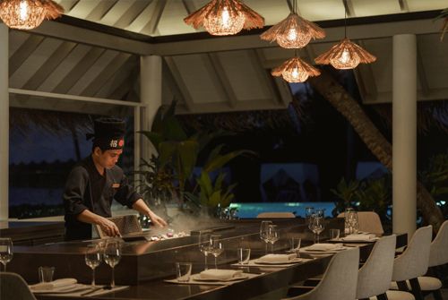 Teppanyaki de Sun Siyam Olhuveli