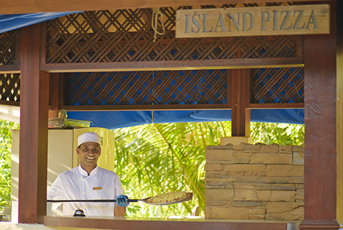 Restaurante Island Pizza de Sun Siyam Olhuveli