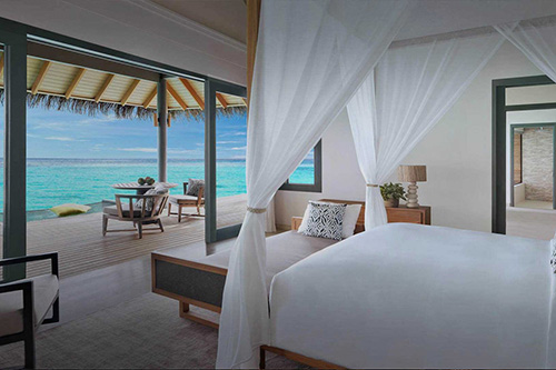 Over Water Villa sobre la laguna en Vakkaru Maldives