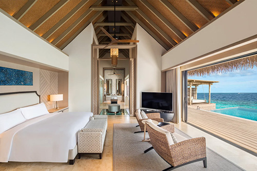 Overwater Villa with Pool sobre la laguna en Waldorf Astoria Maldives Ithaafushi