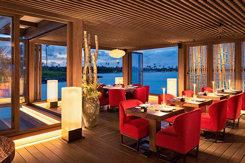 Interior de Zuma, restaurante japonés resort