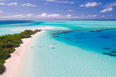 Lengua de arena en Dhigurah