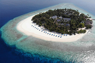 Vista aérea de Kuda Bandos