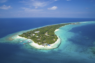 Vista aérea de Kuramathi